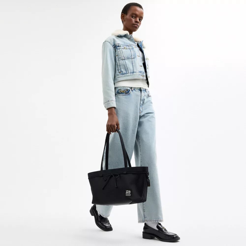 Borsa Tote Coachtopia con fiocco ad anello