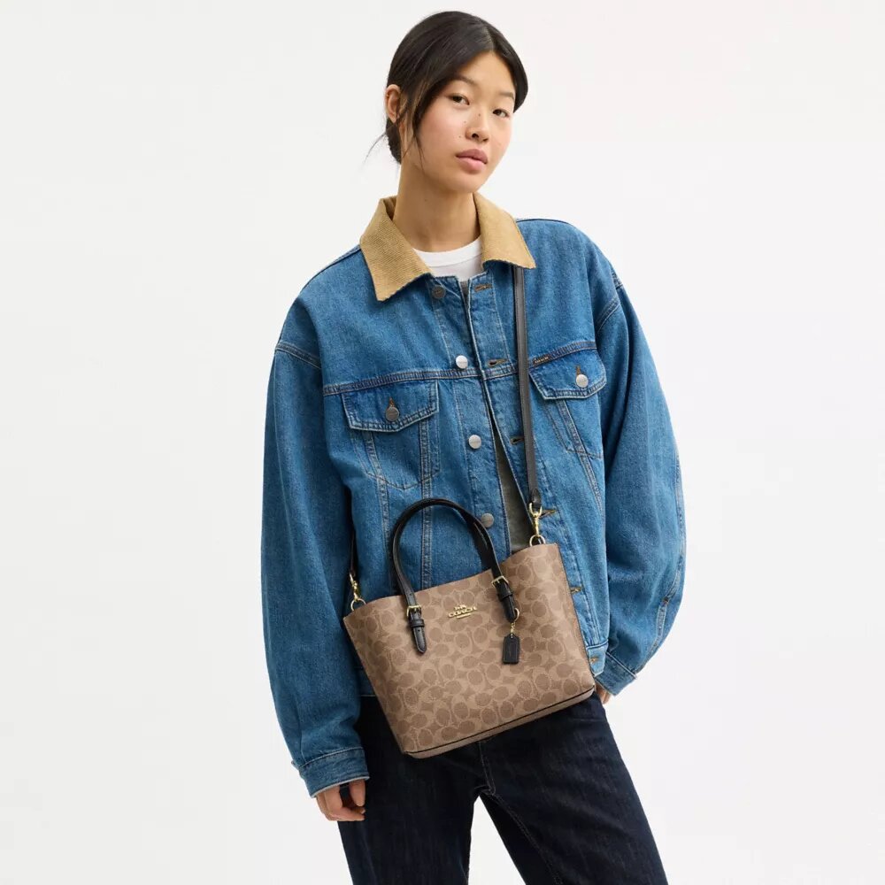 Borsa Tote Mollie 25 in Signature Canvas