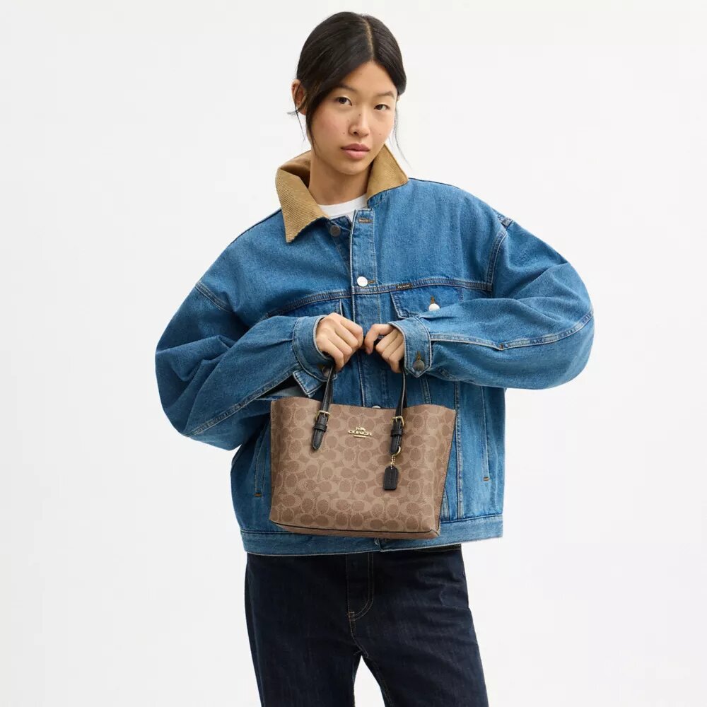 Borsa Tote Mollie 25 in Signature Canvas