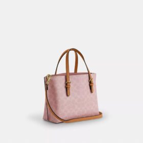 Borsa Tote Mollie da 25 in Signature Canvas con ciondoli