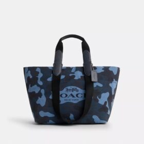 Borsa Tote piccola con stampa mimetica
