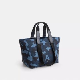 Borsa Tote piccola con stampa mimetica