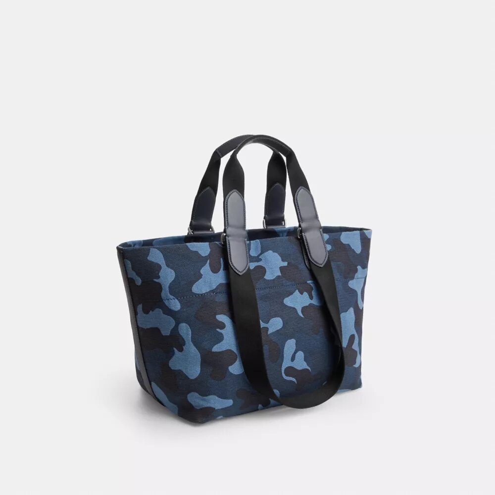Borsa Tote piccola con stampa mimetica
