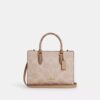 Borsa Tote piccola Maggie in Signature Canvas a blocchi
