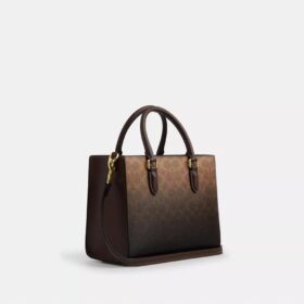 Borsa Tote piccola Maggie in Signature Canvas sfumato