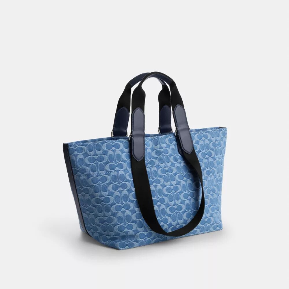 Borsa Tote Small Tour in denim esclusivo