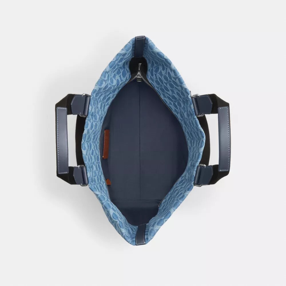 Borsa Tote Small Tour in denim esclusivo