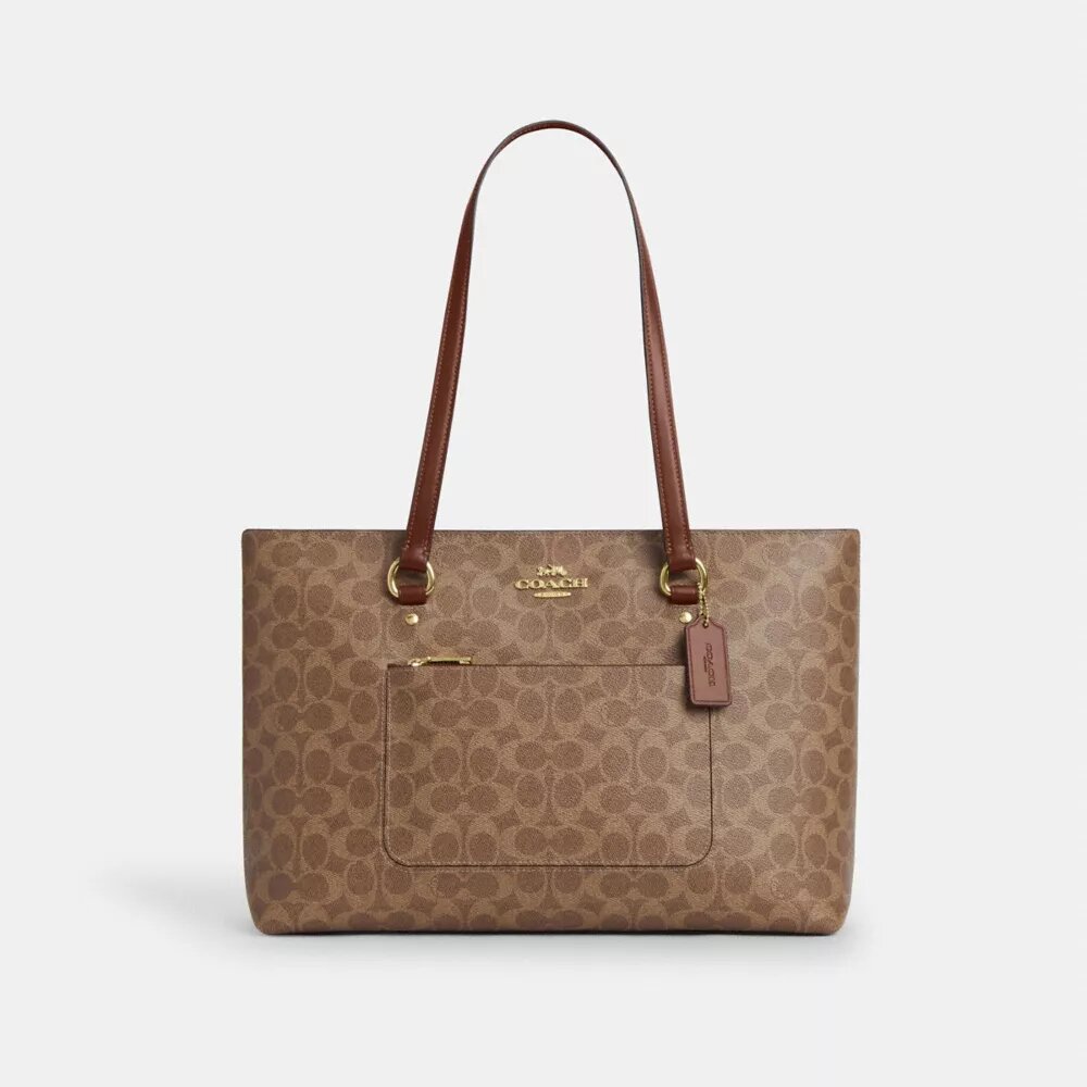 Borsa Tote Station in Signature Canvas