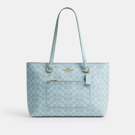 Borsa Tote Station in Signature Canvas