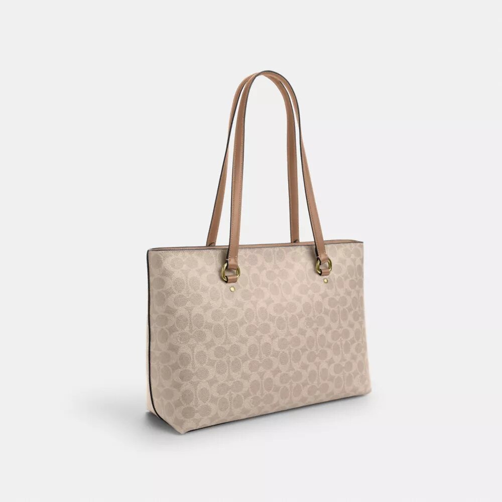 Borsa Tote Station in Signature Canvas