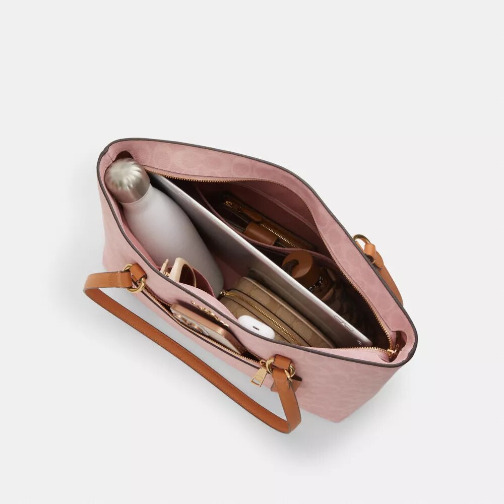 Borsa Tote Station in Signature Canvas