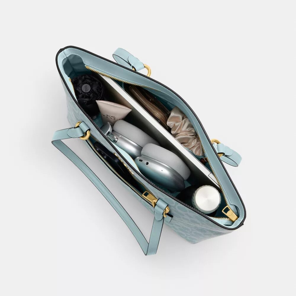 Borsa Tote Station in Signature Canvas