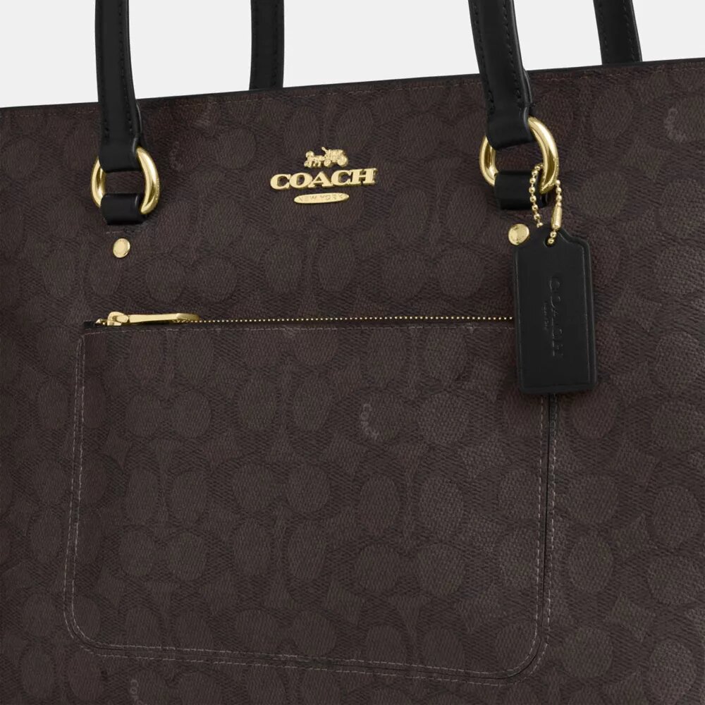 Borsa Tote Station in Signature Canvas