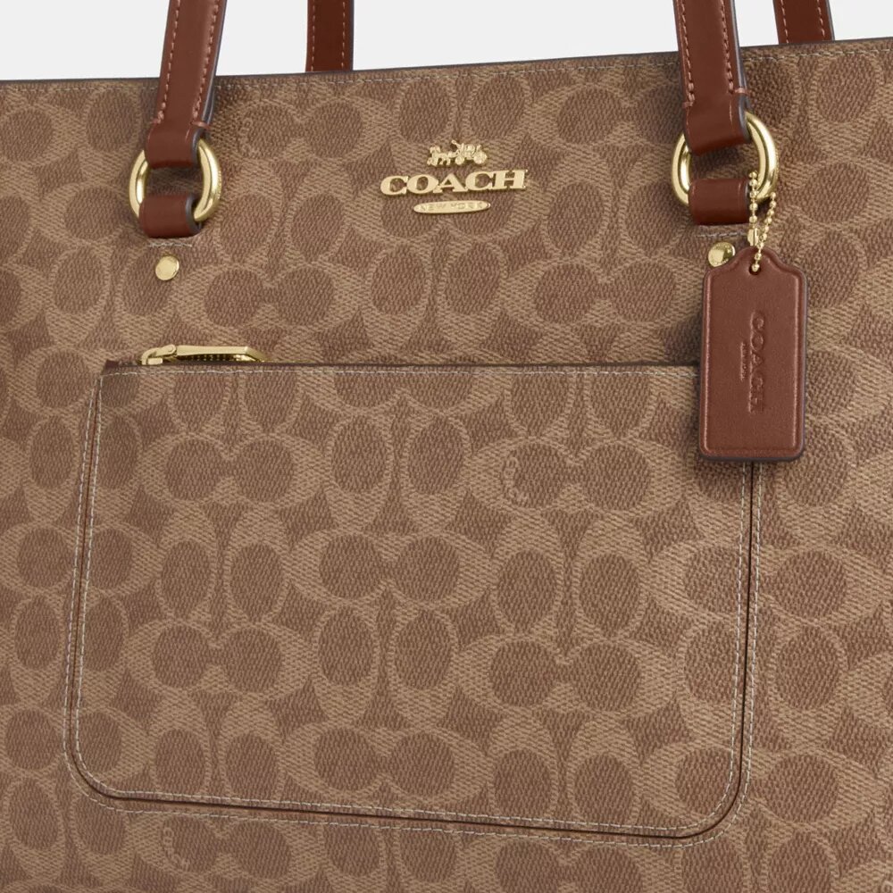 Borsa Tote Station in Signature Canvas