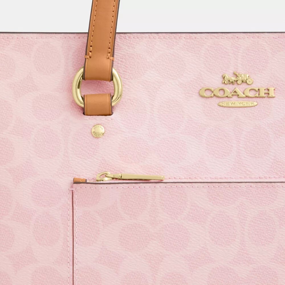 Borsa Tote Station in Signature Canvas