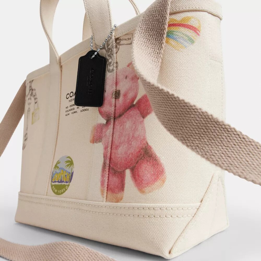 Borsa Utility Shopper 27 con stampa a schizzi