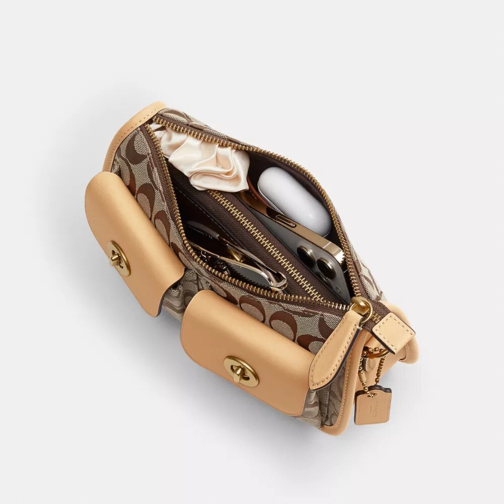 Borsa Waverly con doppio Turnlock in jacquard esclusivo