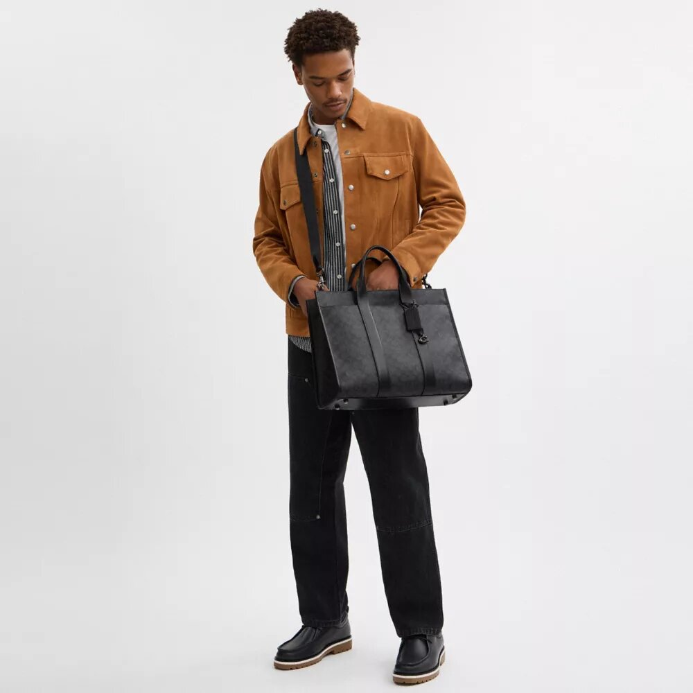 Borsa Wesley in Signature Canvas
