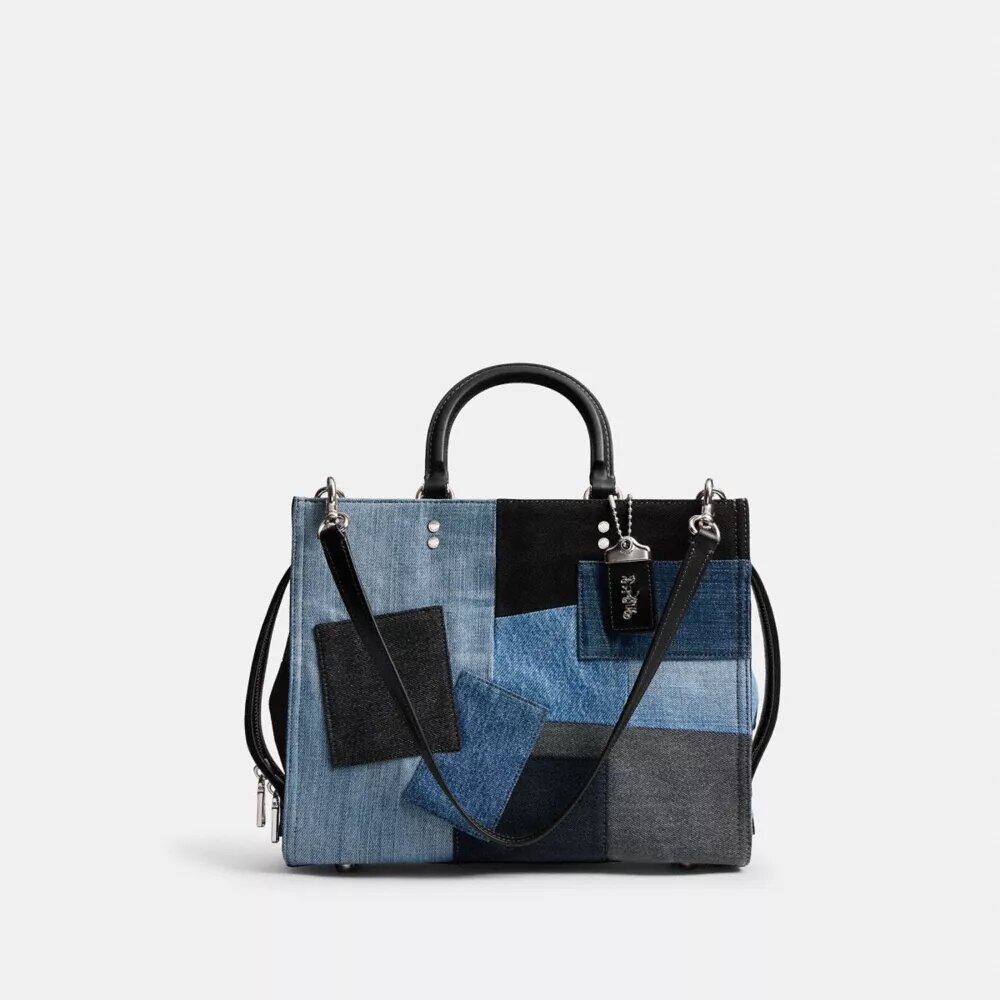 Borse Rogue con patchwork in denim riciclato