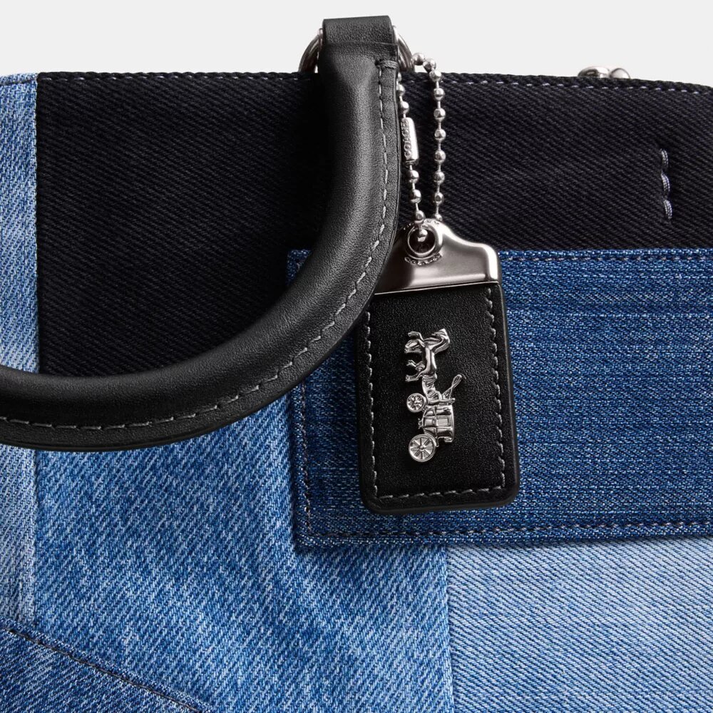 Borse Rogue con patchwork in denim riciclato