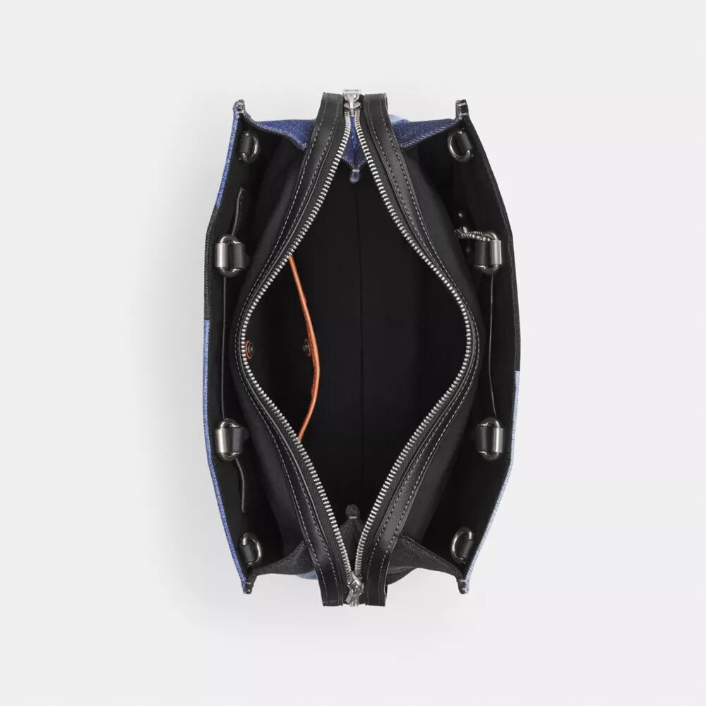 Borse Rogue con patchwork in denim riciclato