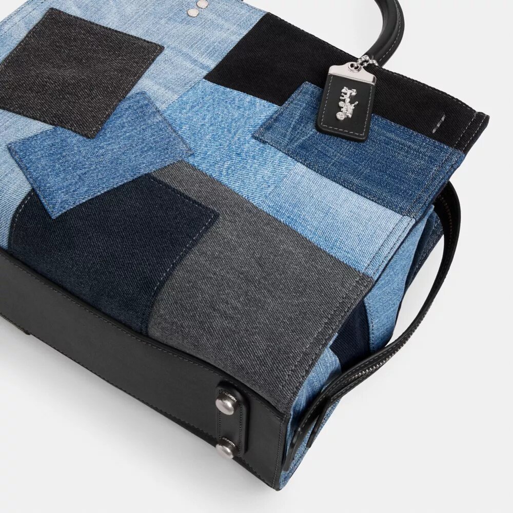 Borse Rogue con patchwork in denim riciclato