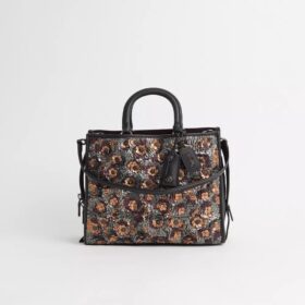 Borse Rogue restaurate con paillettes in pelle