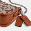 Borse Swinger 20 con catena in jacquard Crystal Signature