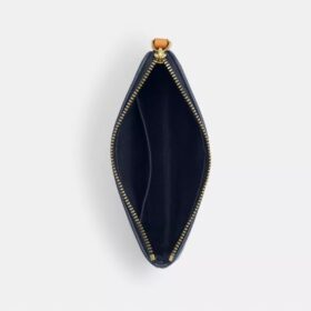 Borsello da polso con cerniera angolare in denim iconico