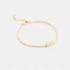 Bracciale con perla cubica a rondella