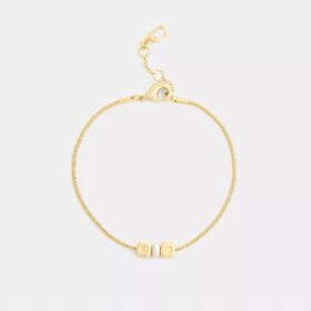 Bracciale con perla cubica a rondella
