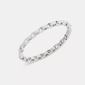 Bracciale rigido con catena a cerniera iconico