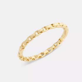 Bracciale rigido con catena a cerniera iconico