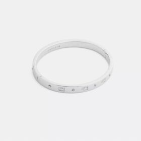 Bracciale rigido con cerniera a C ripetuta
