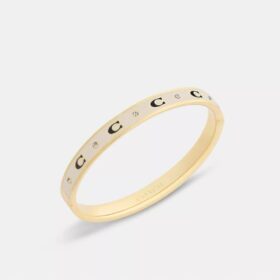Bracciale rigido con cerniera a C ripetuta
