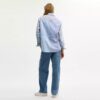 Camicia Oxford in patchwork di cotone riciclato