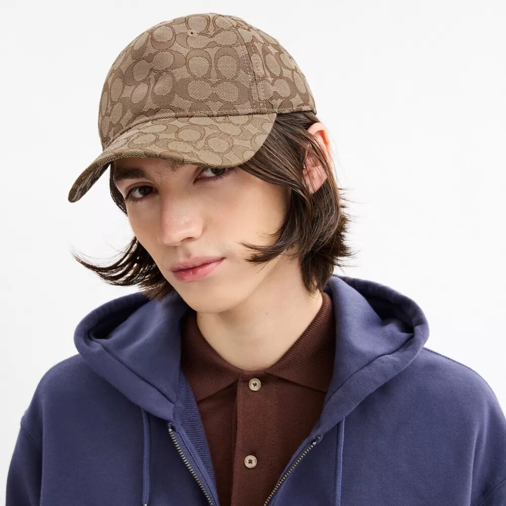 Cappellino da baseball in jacquard con logo