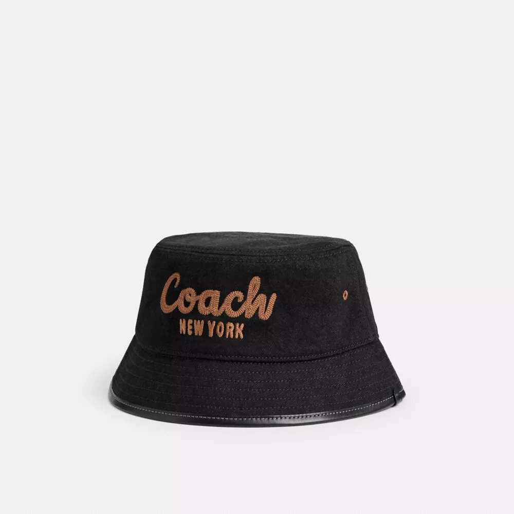 Cappello a secchiello in denim ricamato Coach 1941