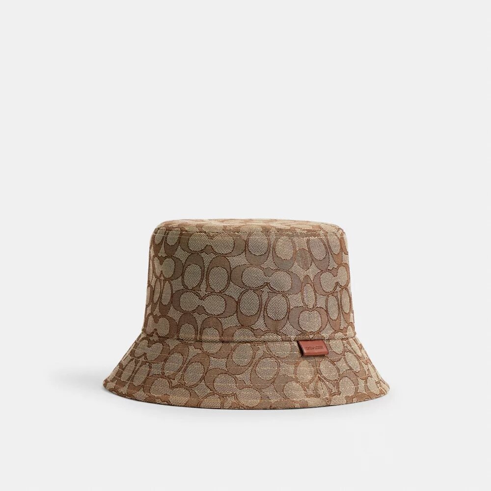Cappello a secchiello in jacquard esclusivo