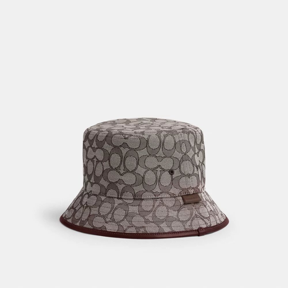 Cappello a secchiello in jacquard esclusivo