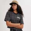 Cappello a tesa piatta in jacquard Signature