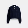 Cardigan con zip frontale
