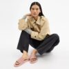 Ciabatte sportive Udele in tela jacquard Signature Canvas