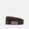 Cintura reversibile con fibbia a placca, da tagliare su misura, 38 mm