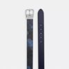 Cintura reversibile con fibbia a rullo, da tagliare su misura, 38 mm