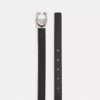 Cintura reversibile con fibbia scolpita firmata, 20 mm