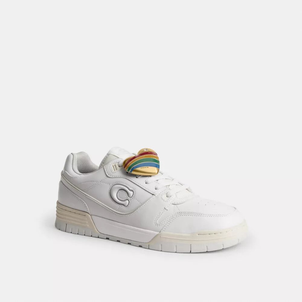 Ciondolo a forma di cuore arcobaleno per scarpe