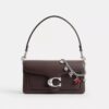 Ciondolo per borsa con catena e motivo a cristalli