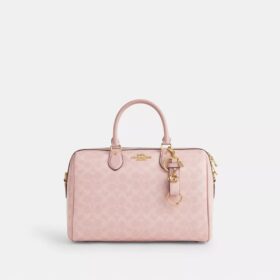 Ciondolo per borsa con chiusura a scatto in Signature Canvas