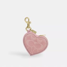 Ciondolo per borse a forma di cuore in denim iconico